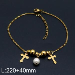 Gold-Plating Anklets - KJ3080-DL