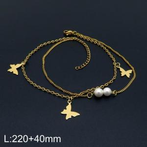 Gold-Plating Anklets - KJ3086-DL