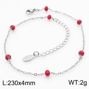 Stainless Steel Anklet - KJ3619-Z