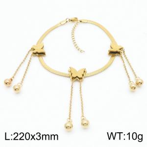 Gold-Plating Anklets - KJ3631-HJ