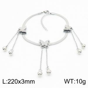 Stainless Steel Anklet - KJ3632-HJ