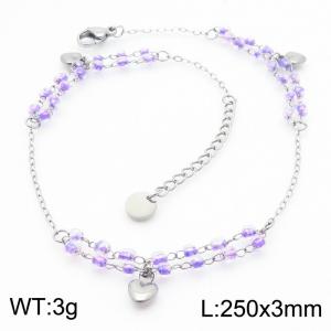 Stainless Steel Anklet - KJ3634-JC