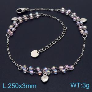 Stainless Steel Anklet - KJ3636-JC