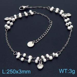 Stainless Steel Anklet - KJ3637-JC