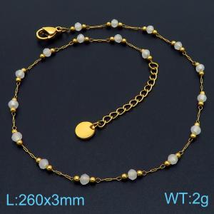 Gold-Plating Anklets - KJ3638-JC