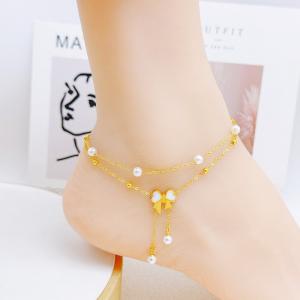 Gold-Plating Anklets - KJ4137-SXSJ