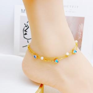 Gold-Plating Anklets - KJ4138-SXSJ