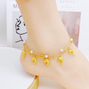 Gold-Plating Anklets - KJ4141-SXSJ