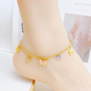 Gold-Plating Anklets - KJ4155-SXSJ
