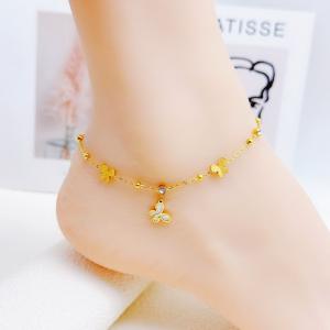 Gold-Plating Anklets - KJ4178-SXSJ