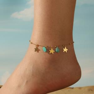 Gold-Plating Anklets - KJ4195-SXSJ