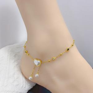 Gold-Plating Anklets - KJ4219-SXSJ