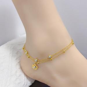 Gold-Plating Anklets - KJ4224-SXSJ