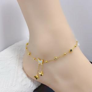 Gold-Plating Anklets - KJ4225-SXSJ