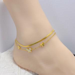 Gold-Plating Anklets - KJ4230-SXSJ