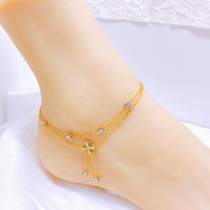 Gold-Plating Anklets - KJ4233-SXSJ