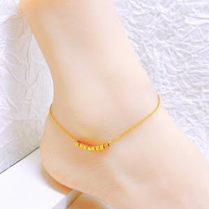 Gold-Plating Anklets - KJ4236-SXSJ