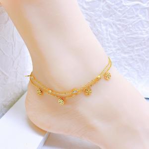 Gold-Plating Anklets - KJ4238-SXSJ