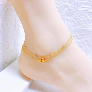 Gold-Plating Anklets - KJ4240-SXSJ