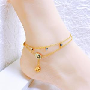 Gold-Plating Anklets - KJ4242-SXSJ