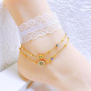 Gold-Plating Anklets - KJ4243-SXSJ