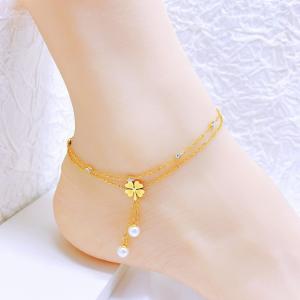 Gold-Plating Anklets - KJ4244-SXSJ