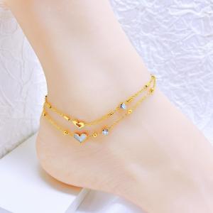 Gold-Plating Anklets - KJ4248-SXSJ