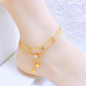 Gold-Plating Anklets - KJ4249-SXSJ