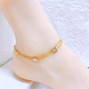 Gold-Plating Anklets - KJ4252-SXSJ
