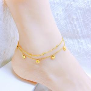 Gold-Plating Anklets - KJ4256-SXSJ