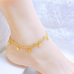 Gold-Plating Anklets - KJ4259-SXSJ