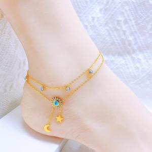 Gold-Plating Anklets - KJ4261-SXSJ
