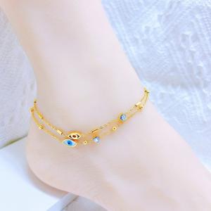 Gold-Plating Anklets - KJ4266-SXSJ