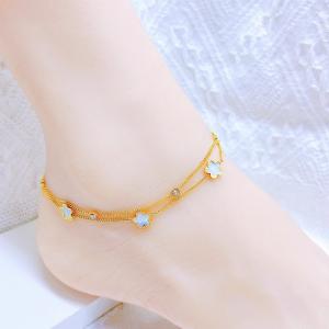 Gold-Plating Anklets - KJ4267-SXSJ