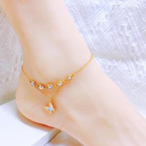 Gold-Plating Anklets - KJ4273-SXSJ