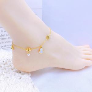 Gold-Plating Anklets - KJ4285-SXSJ