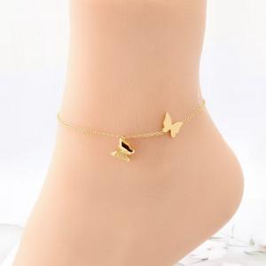 Gold-Plating Anklets - KJ4290-SXSJ