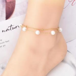 Gold-Plating Anklets - KJ4299-SXSJ
