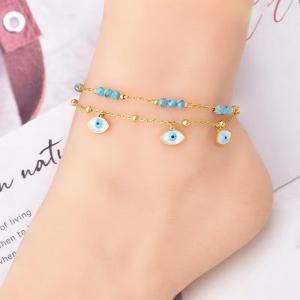 Gold-Plating Anklets - KJ4306-SXSJ