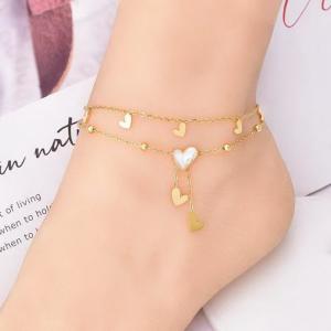 Gold-Plating Anklets - KJ4307-SXSJ