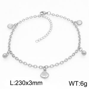 Fashion Shell Pendant Stainless Steel O-chain Bracelet Gold Silver Color - KJ4327-Z