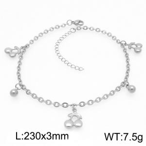 Fashion Cherry Pendant Stainless Steel O-chain Bracelet Gold Silver Color - KJ4329-Z