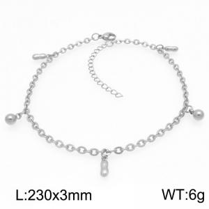 Fashion Peanut Stainless Steel O-chain Bracelet Gold Silver Color - KJ4345-Z