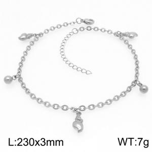 Fashion Chili Pendant Stainless Steel O-chain Bracelet Gold Silver Color - KJ4353-Z