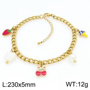 Gold-Plating Anklets - KJ4361-Z