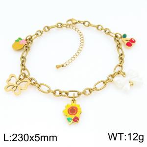 Gold-Plating Anklets - KJ4362-Z