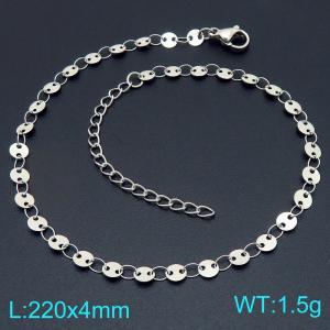 Stainless Steel Anklet - KJ4626-ZJZL