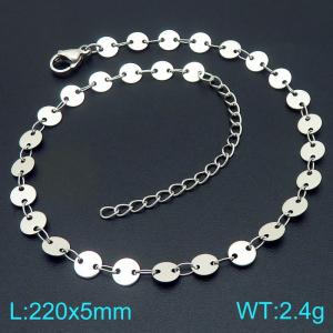 Stainless Steel Anklet - KJ4628-ZJZL