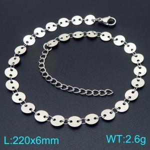 Stainless Steel Anklet - KJ4630-ZJZL