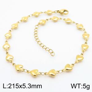 Stainless steel ankle chain - KJ4690-GC